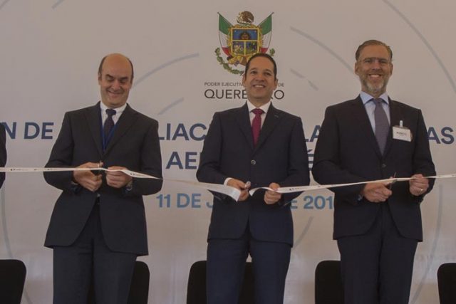 Francisco Domínguez encabezó la inauguración de la planta Externals de ITP Aero