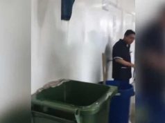 Lluvia dentro del Hospital General del ISSSTE en Querétaro