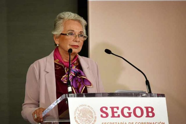 Dialogan la paz nacional con delincuencia organizada, señaló Olga Sánchez Cordero