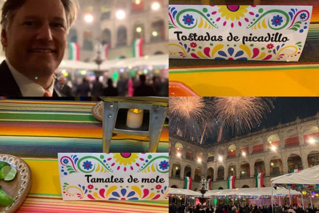 Sí hubieron festejo e invitados especiales en Palacio Nacional el día del Grito de Independencia