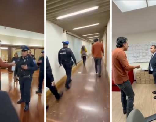 SEP despide a Marx Arriaga; policías intentan desalojarlo